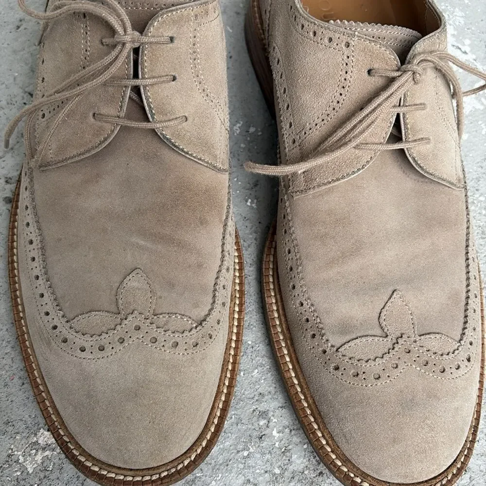 Louis Vuitton Brogues tan suede